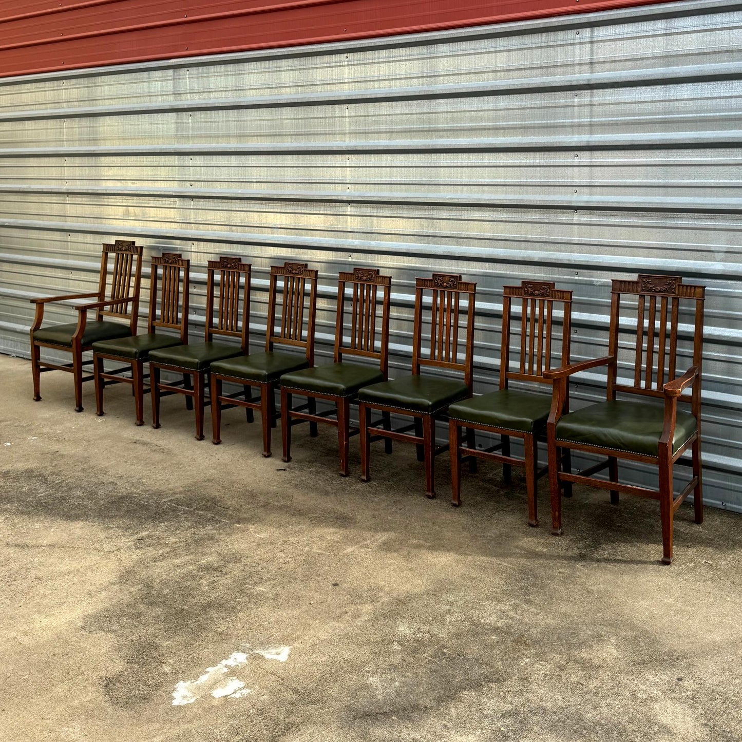 Set of 8 Oak Vintage Chairs