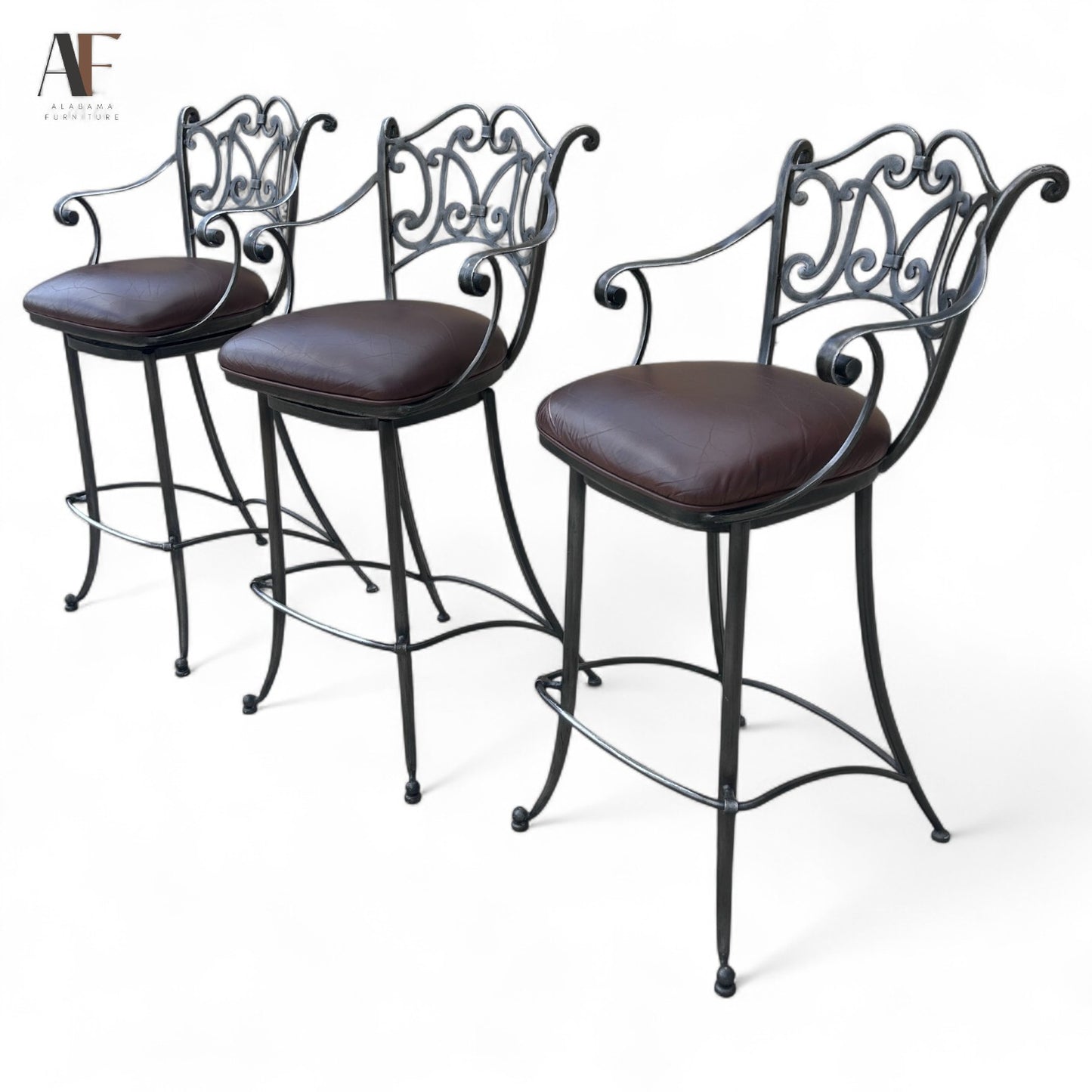 SWIVEL BARSTOOLS ( SET OF 3)