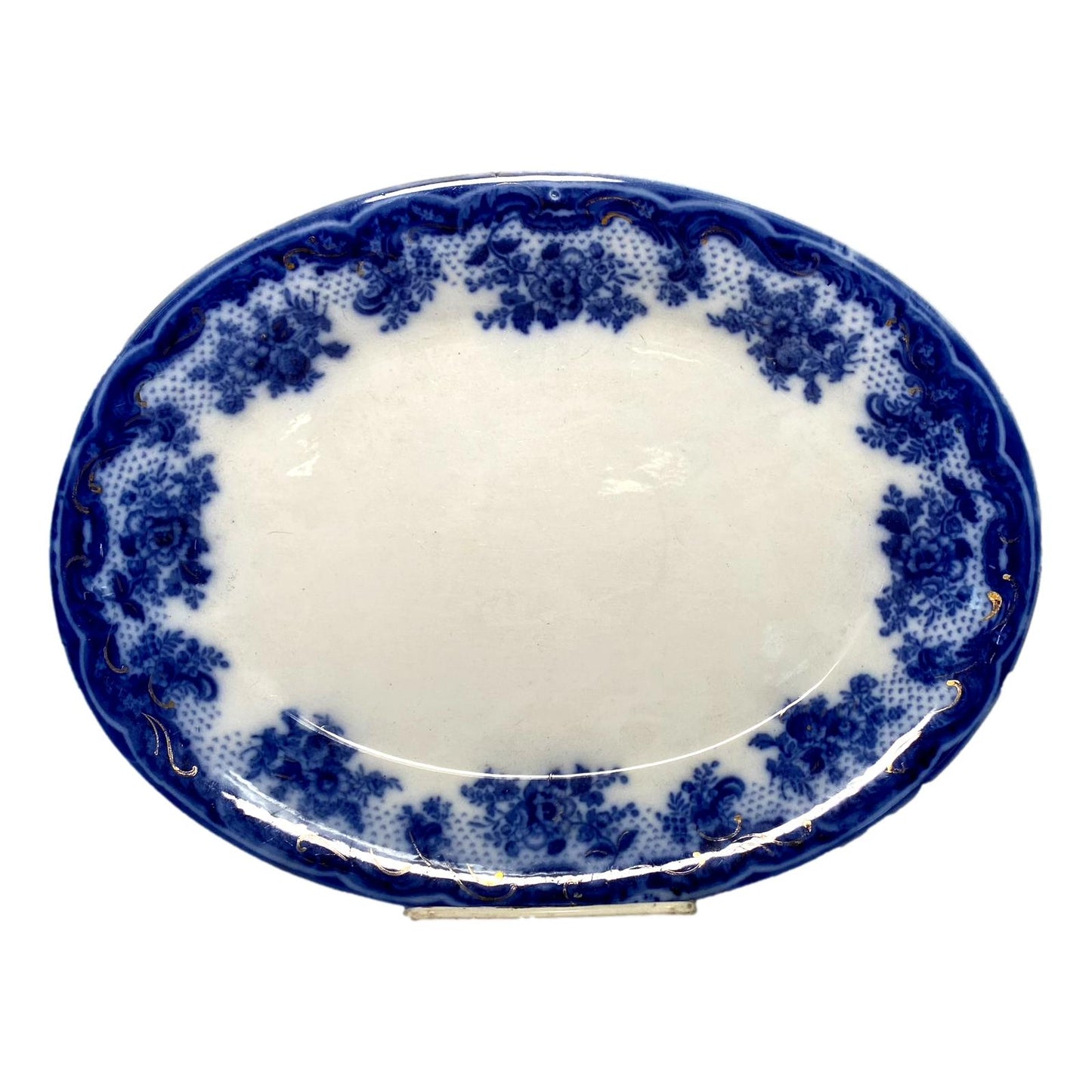 Flow Blue Oval Platter