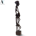 WOOD FIGURINES (PAIR)