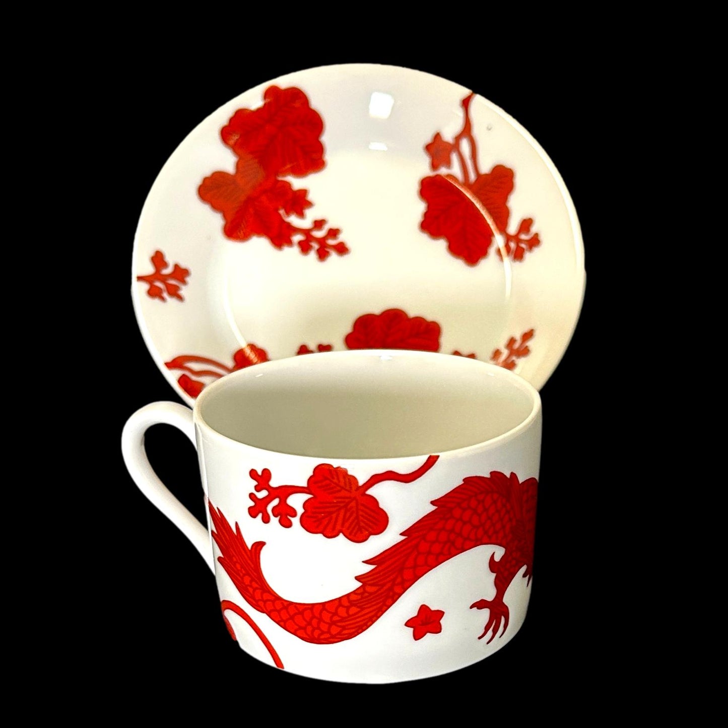 Fitz & Floyd Flying Dragon Cup & Saucer