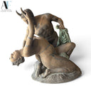 LIFE- SIZE SATYR AND BACCHANTE BRONZE