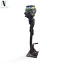 GUSTAV GURSCHNER ART NOUVEAU BRONZE  FLOOR LAMP