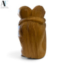 HAND-CARVED WOOD EMBRACING COUPLE SCULPTURE