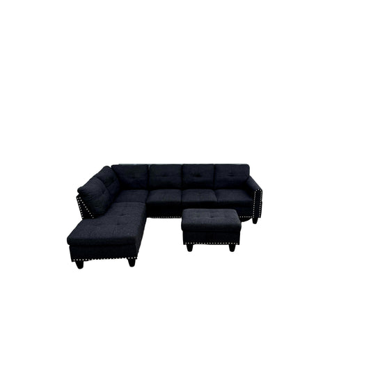 2 Piece Sectional w/ Ottoman