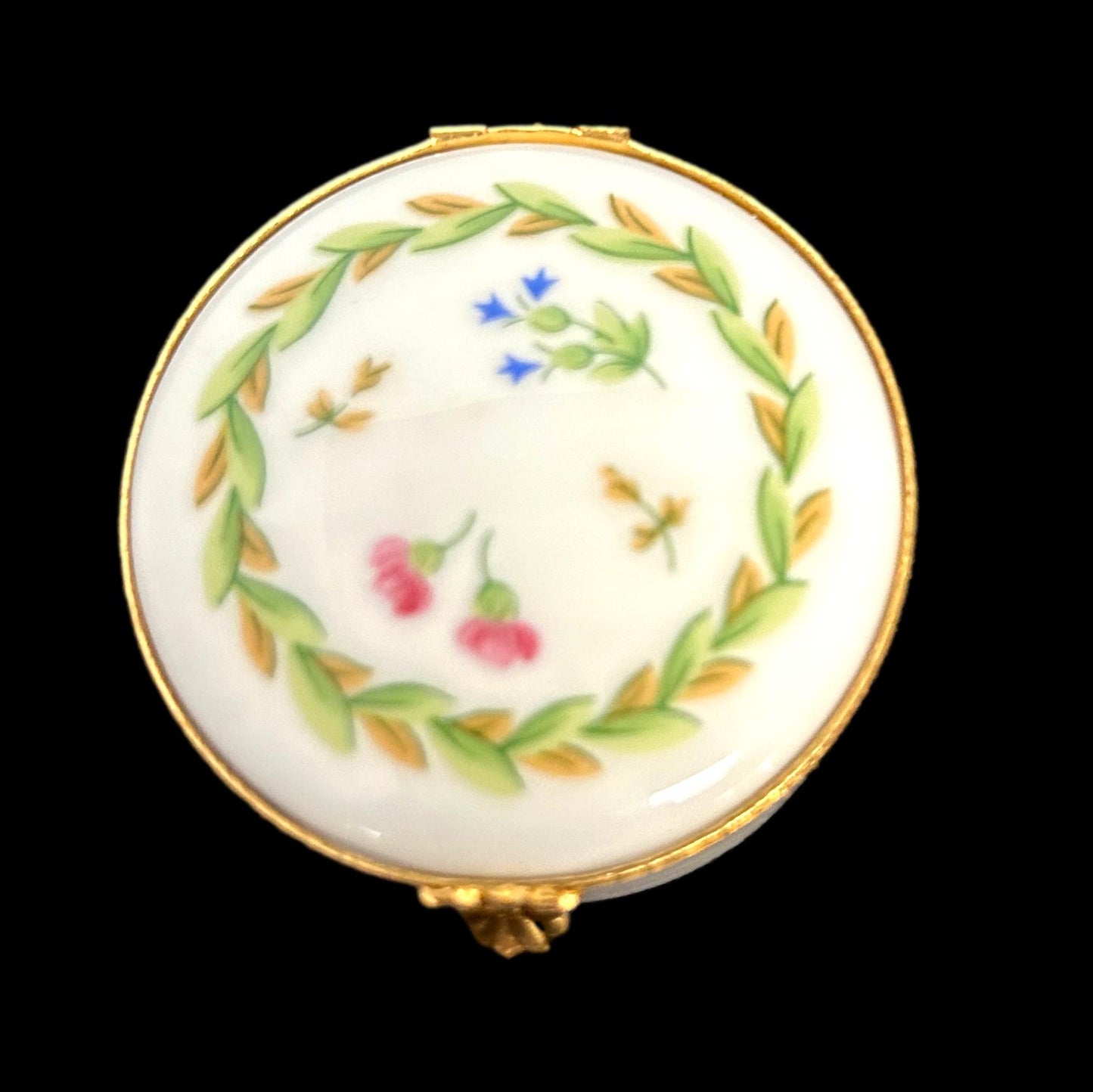 Limoges Flower Ring Box