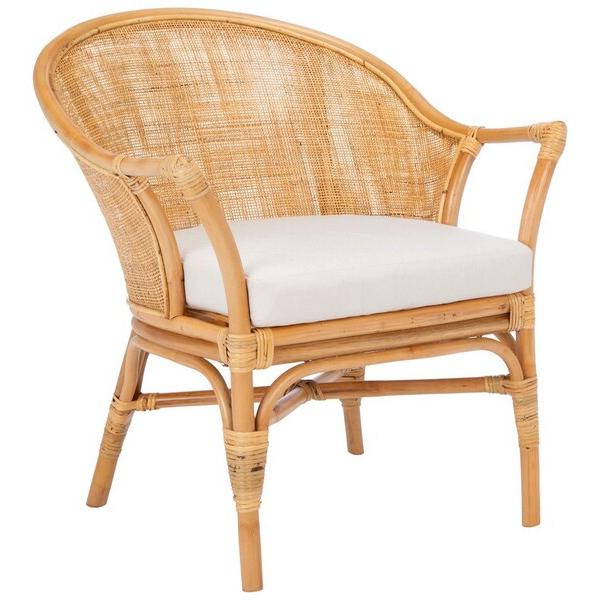 Dustin Rattan Accent Chair W / Cushion