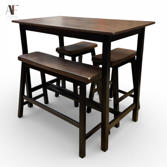 TABLE W/ 2 STOOLS AND BENCH