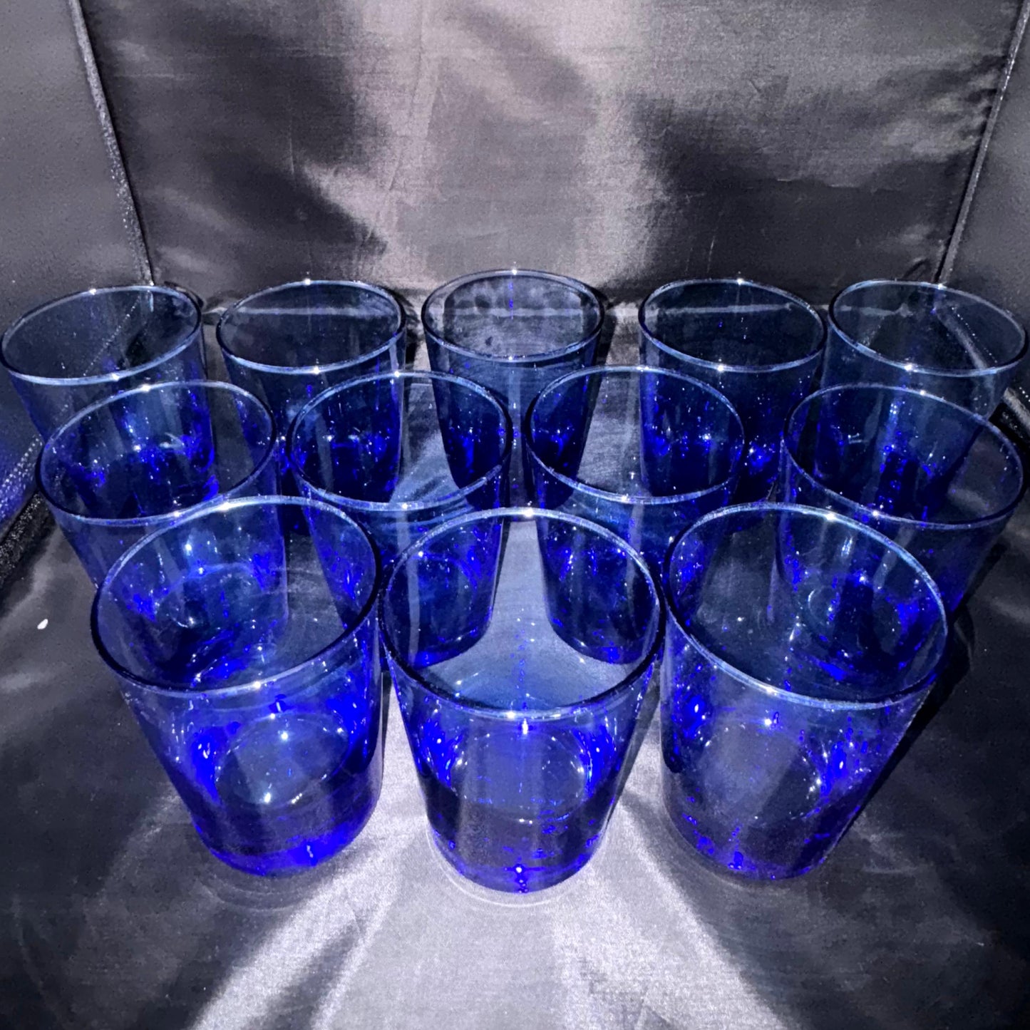 Set of 12 Blue Club Glasses