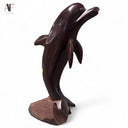 WOOD CARVED DOLPHIN