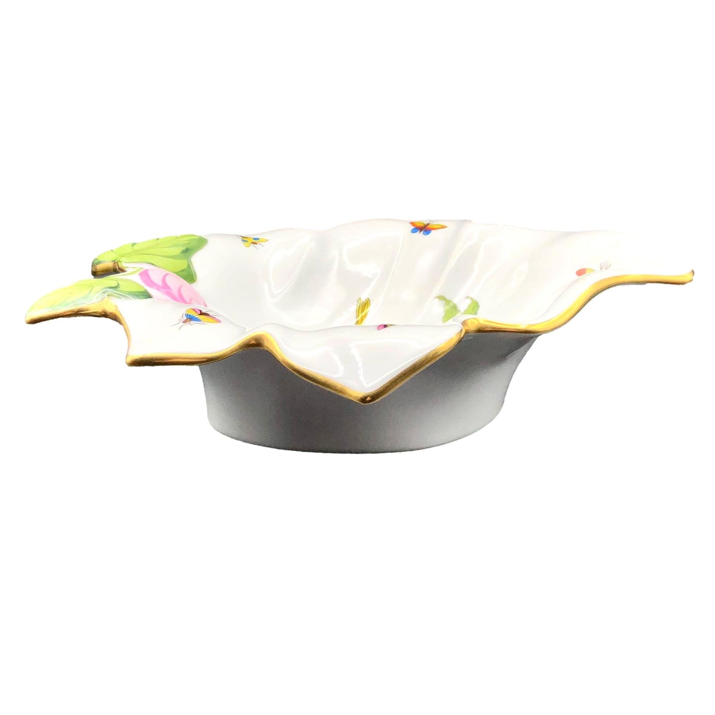 Herend Rothschild Bird Leaf Dish