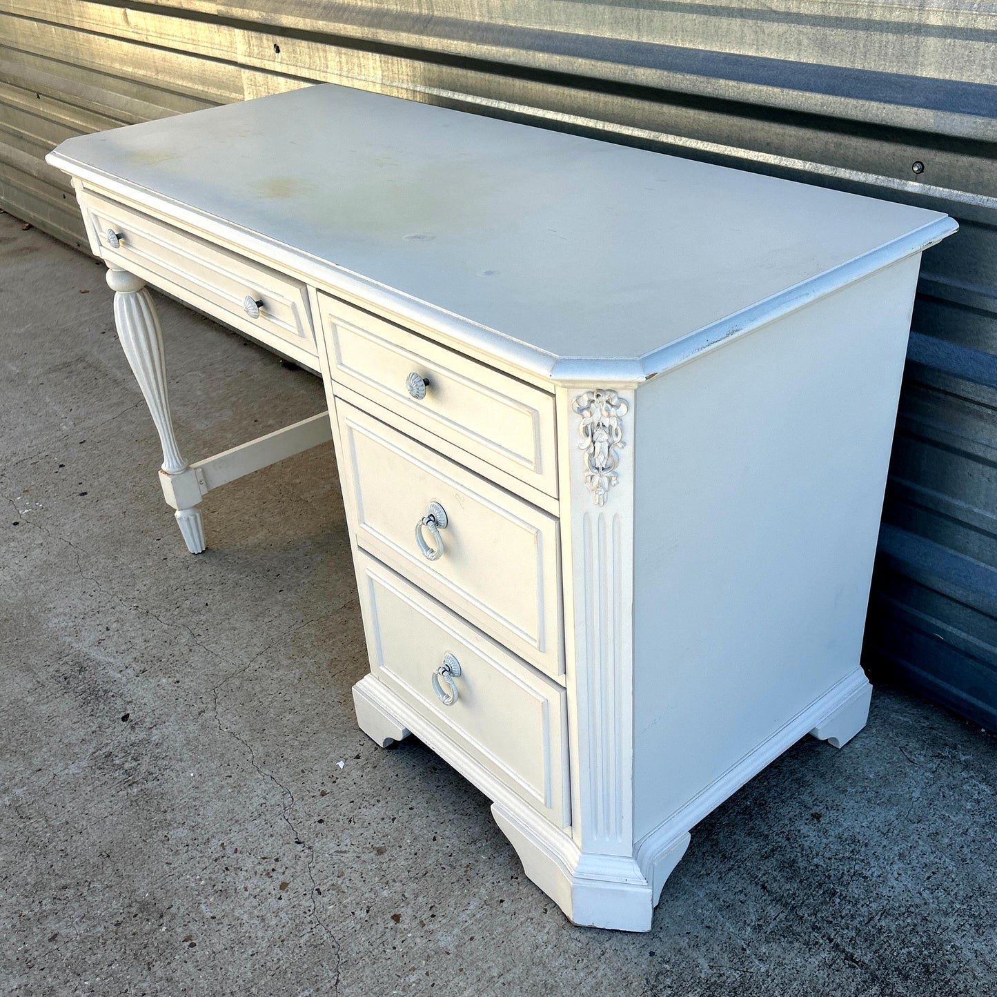 Shabby Chic 4 Drawer Desk