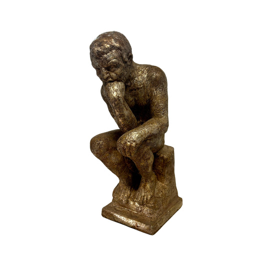 Painted Plaster "The Thinker"
