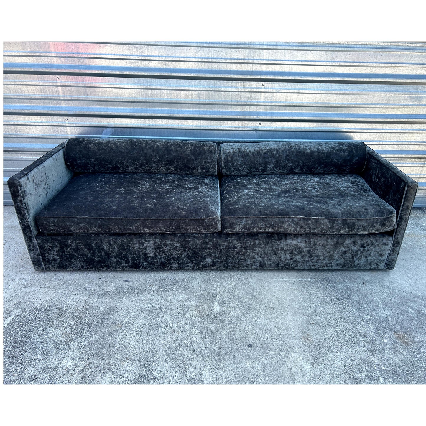 Black Velvet Sofa