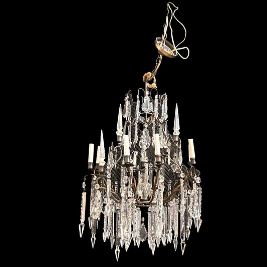 Crystal and Brass Chandleier