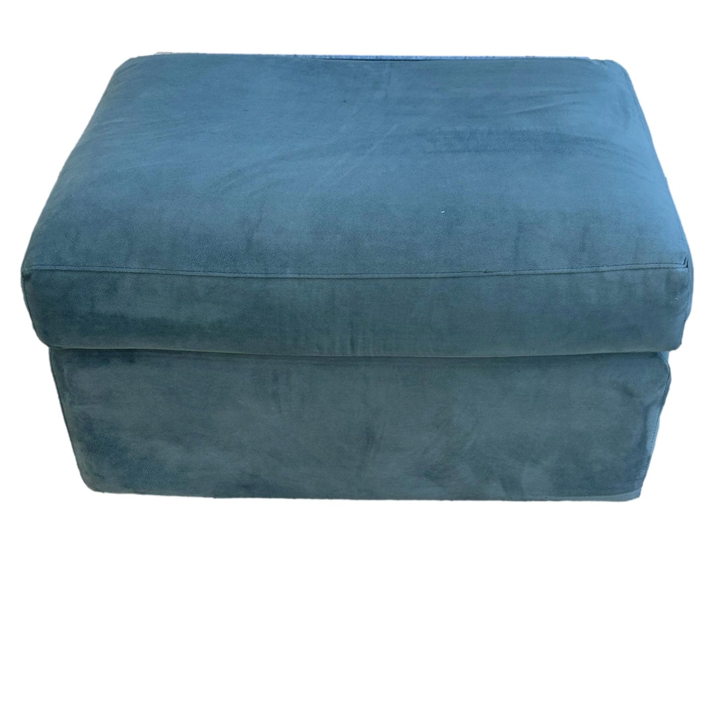 Velvet Crate And Barrel Ottoman