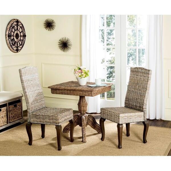 Set of 4 Milos 18" H Wicker Dining Chairs