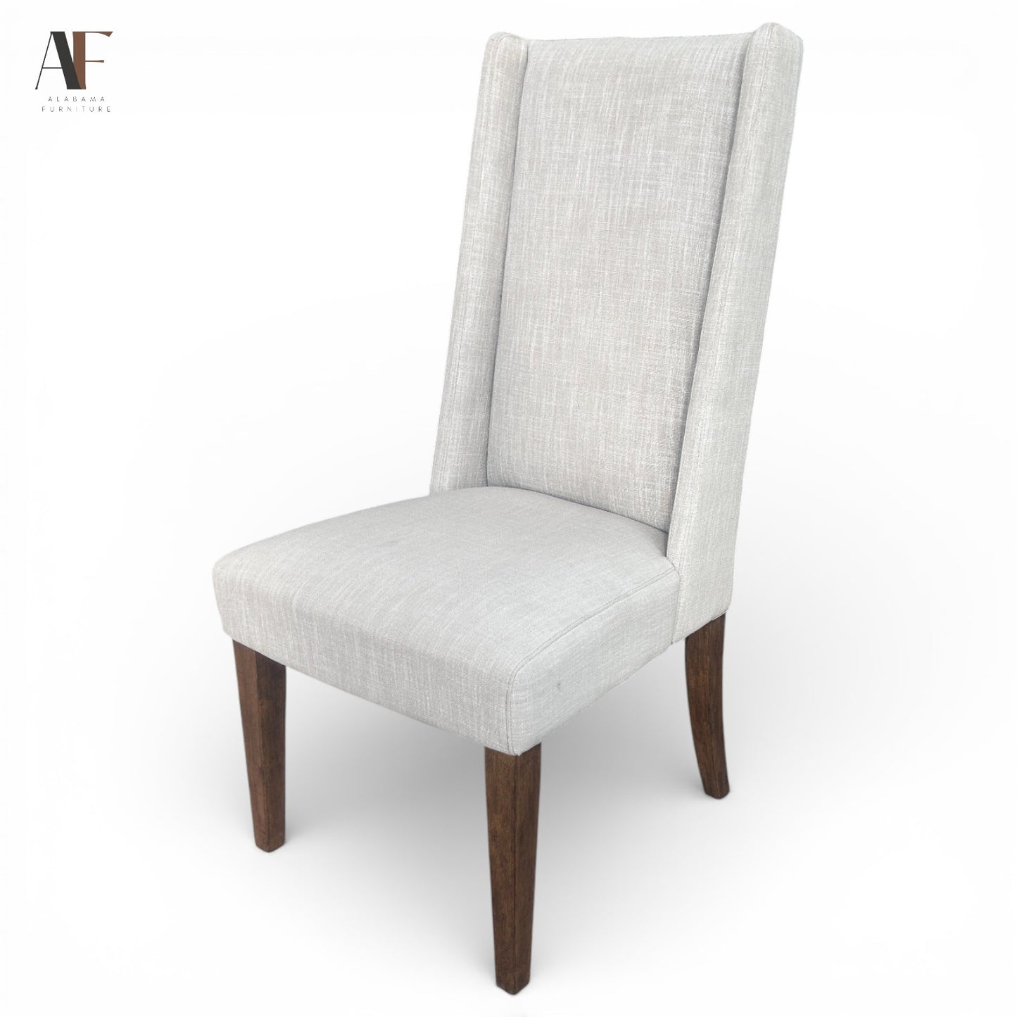 WEST ELM HIGH BACK CHAIRS (PAIR)