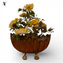 JADE FLORAL PLANTER