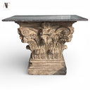 GRANITE TOP CONSOLE TABLE