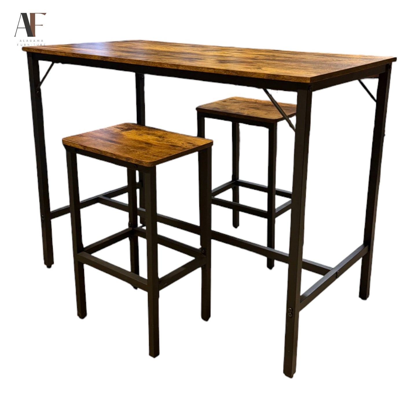 TABLE W/ CHAIRS (2 STOOLS)