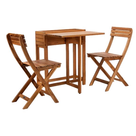 Walten Flower Shelf 3 Piece Bistro Set