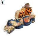LIGHTED SCARECROW COUPLE