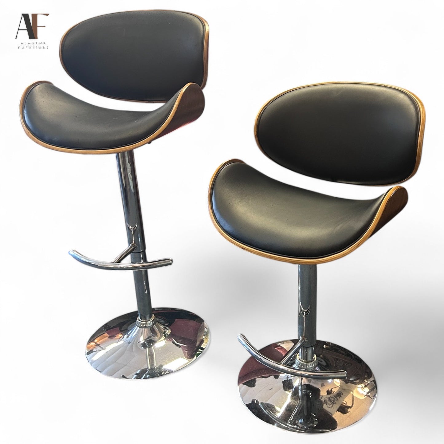 ADJUSTABLE BARSTOOLS (PAIR)