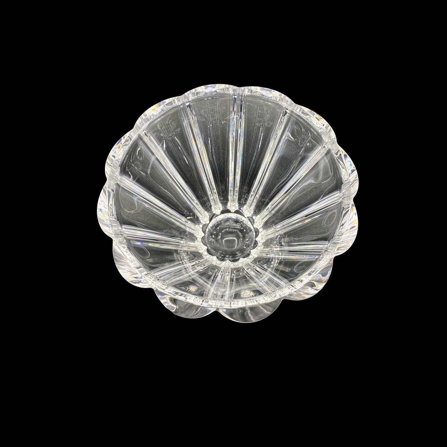 Scalloped Crystal Bowl