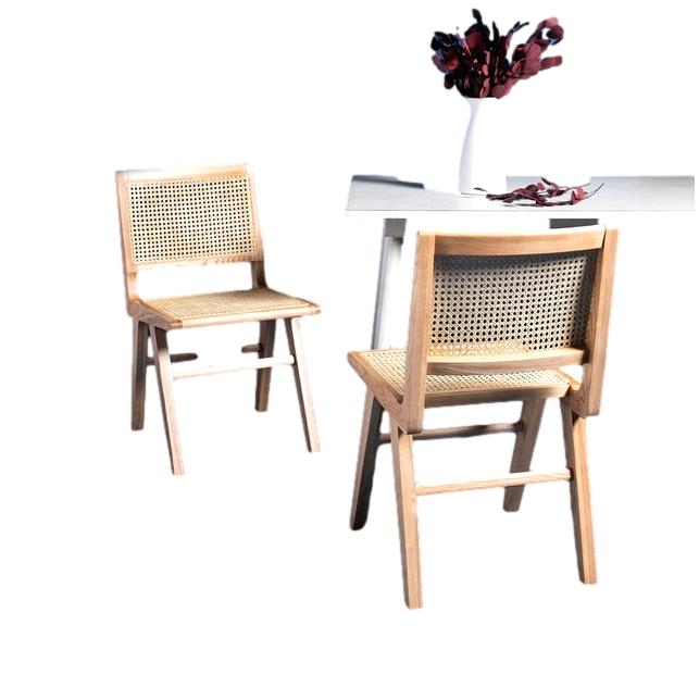 Set of 4 Hattie Rattan Dining Chairs