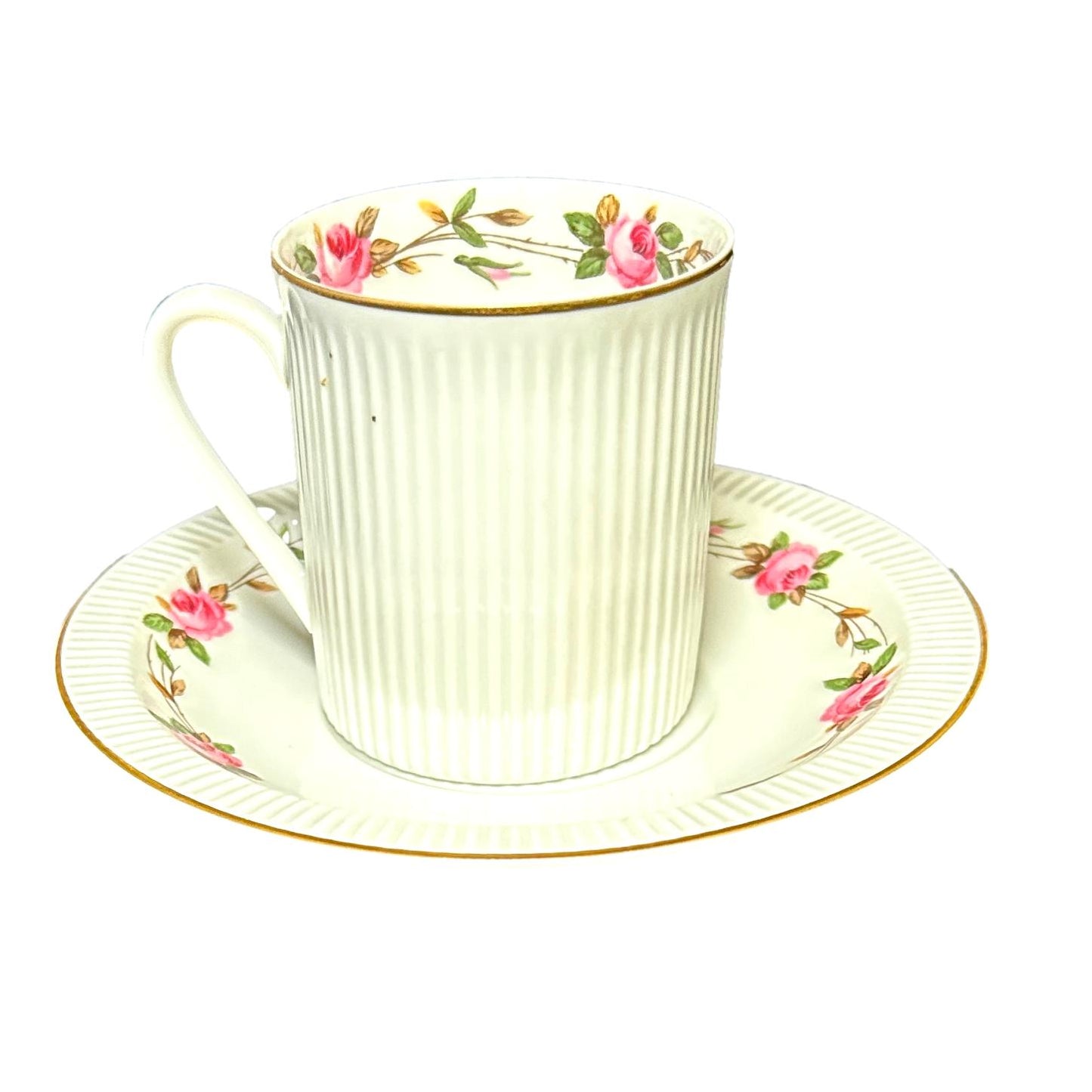 Moss Rose Tea Cup And Saucer