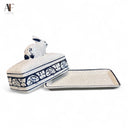 THE POTTING SHED DEDHAM POTTERY BUTTER DISH