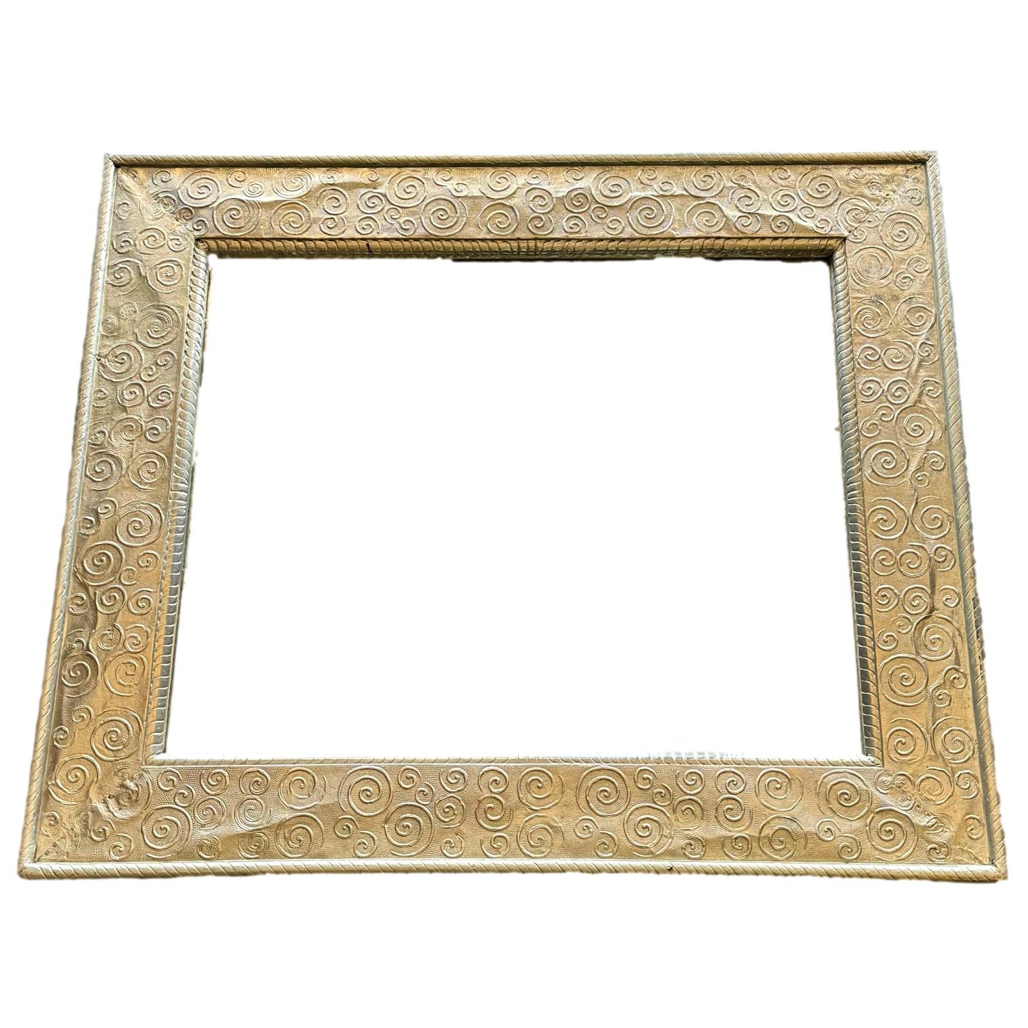 Hammered Tin Framed Mirror