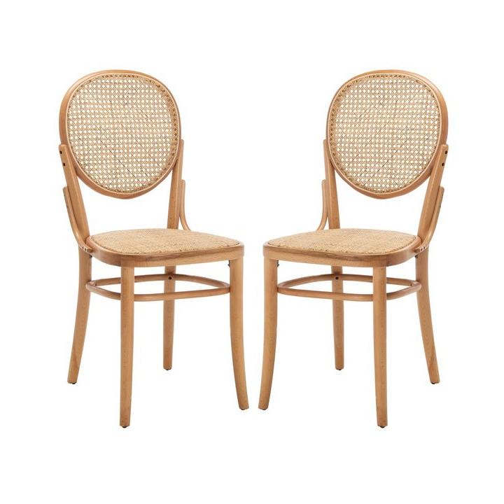 Set of 4 Sonia Cane Dining Chairs