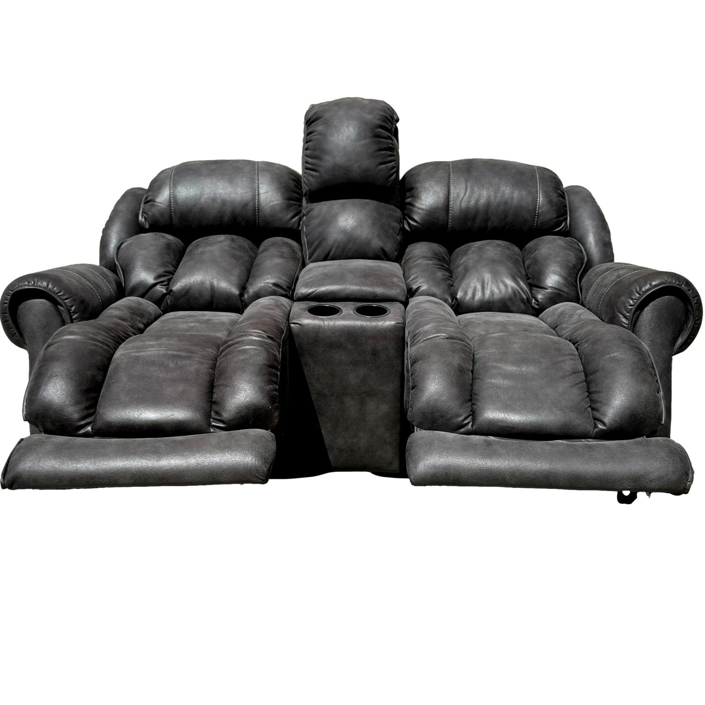 Gray Power Reclining Loveseat