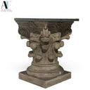 GRANITE TOP END TABLE