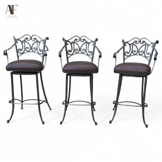 SWIVEL BARSTOOLS ( SET OF 3)