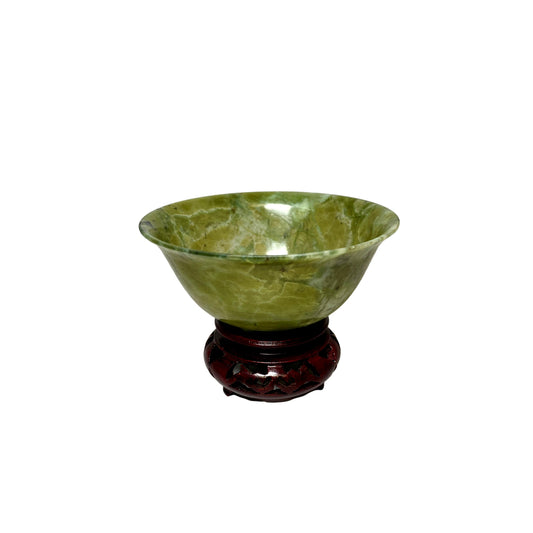 Mini Spinach Jade Bowl with Base