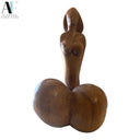 VINTAGE HAND-CARVED MALE & FEMALE FERTILITY SCULPTURE