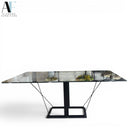 GLASS TOP DINING TABLE