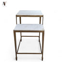 ARTISTICA HOME SIGNATURE DESIGNS SASHAY GOLD SIDE TABLE
