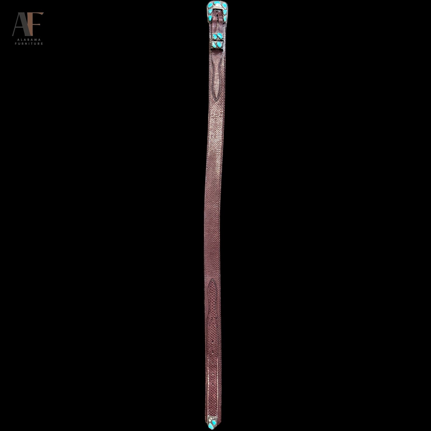 ANGELITA CHEAMA ZUNI TURQUOISE SNAKE SKIN BELT