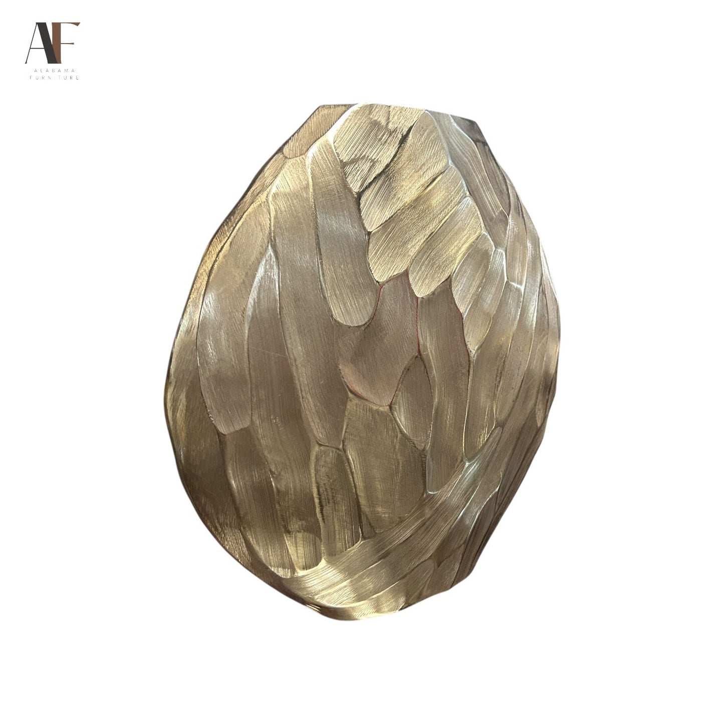 HAMMERED ALUMINUM VASE