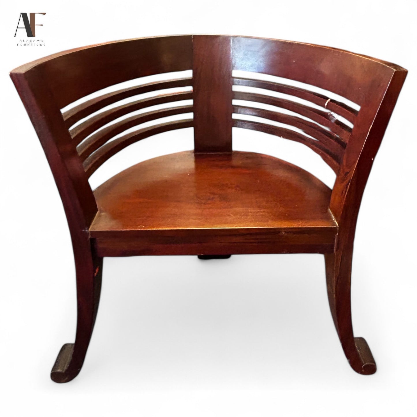 TEAK BARREL CHAIRS (PAIR)