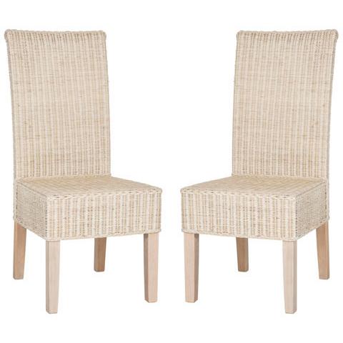 Set of 4 Arjun 18" H Wicker Dining Chairs