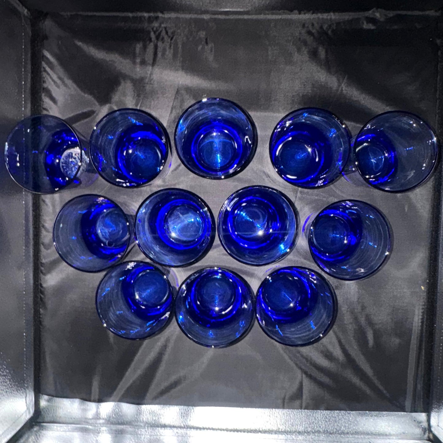 Set of 12 Blue Club Glasses