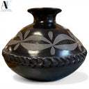BLACK CERAMIC VASE