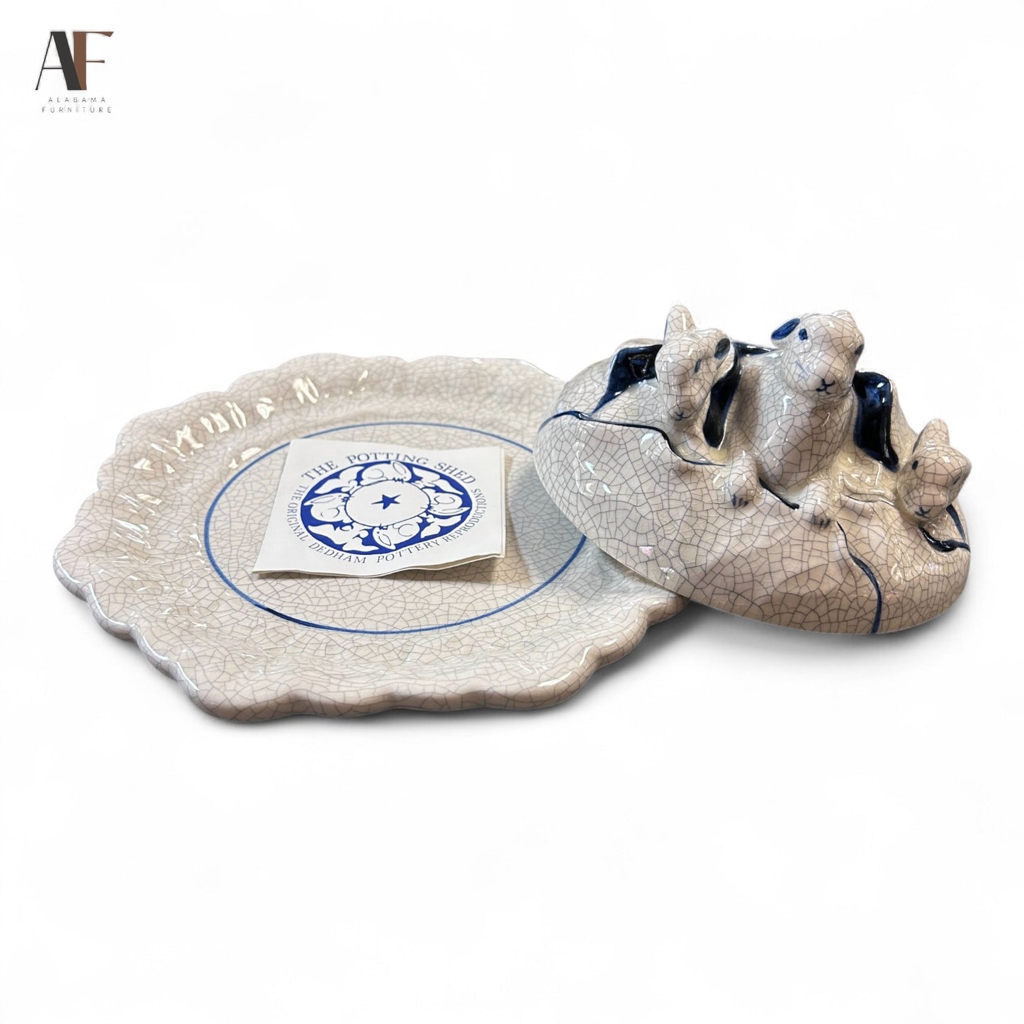 THE POTTING SHED DEDHAM POTTERY COVERED DISH