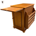 END TABLE W/ MAGAZINE RACK