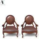 OSTRICH PRINT CHAIRS (PAIR)